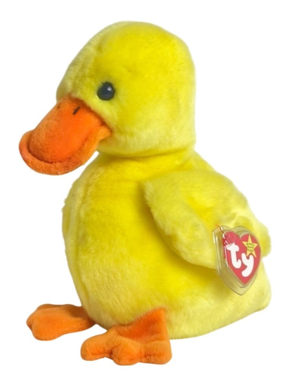 Ty Beanie Buddy Quackers Duck Plush Toy 8.5" Collectible Rare HTF 1998 Retired